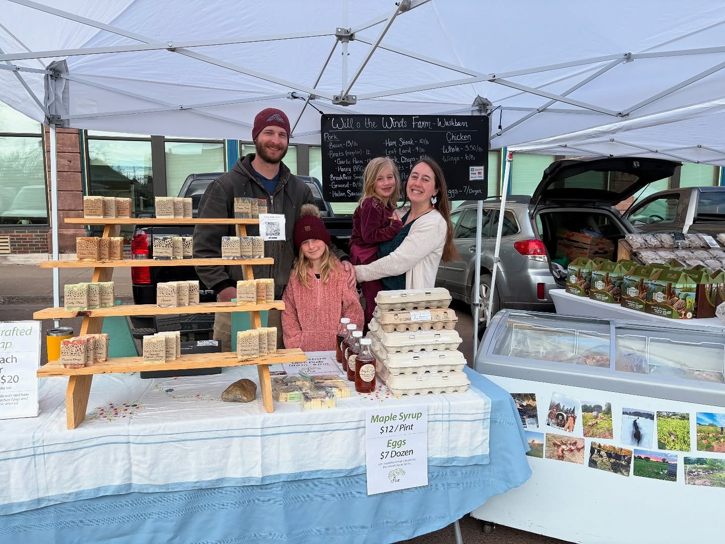 Today is our first farmers&rsquo; market of the season and our first one back in Ashland since 2022. We have so many eggs along with our pastured pork, chicken and soap. It&rsquo;s a lovely morning so come on by! New market times are 8:30 a.m.-12:30 