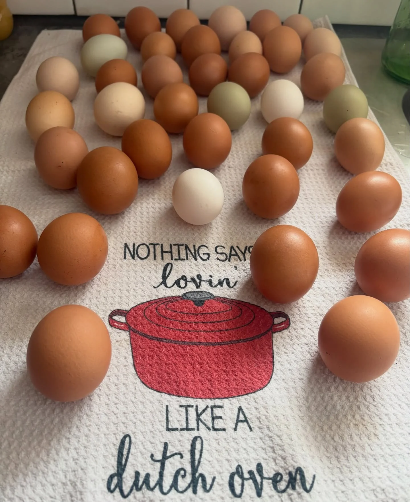 It is mid-January and we are swimming in eggs. These ones pictured are just from yesterday and there&rsquo;s another 15+ dozen available in the farm store. I&rsquo;m traveling to the Twin Ports tomorrow if any of our customers would like some of thes