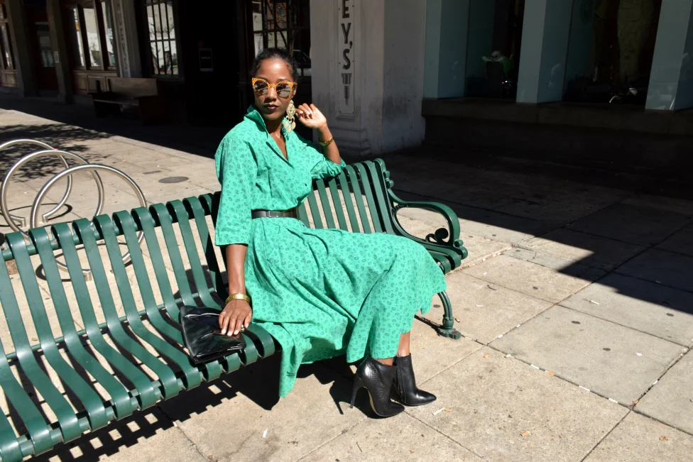 Do The Right Vintage - Green Vintage Dress