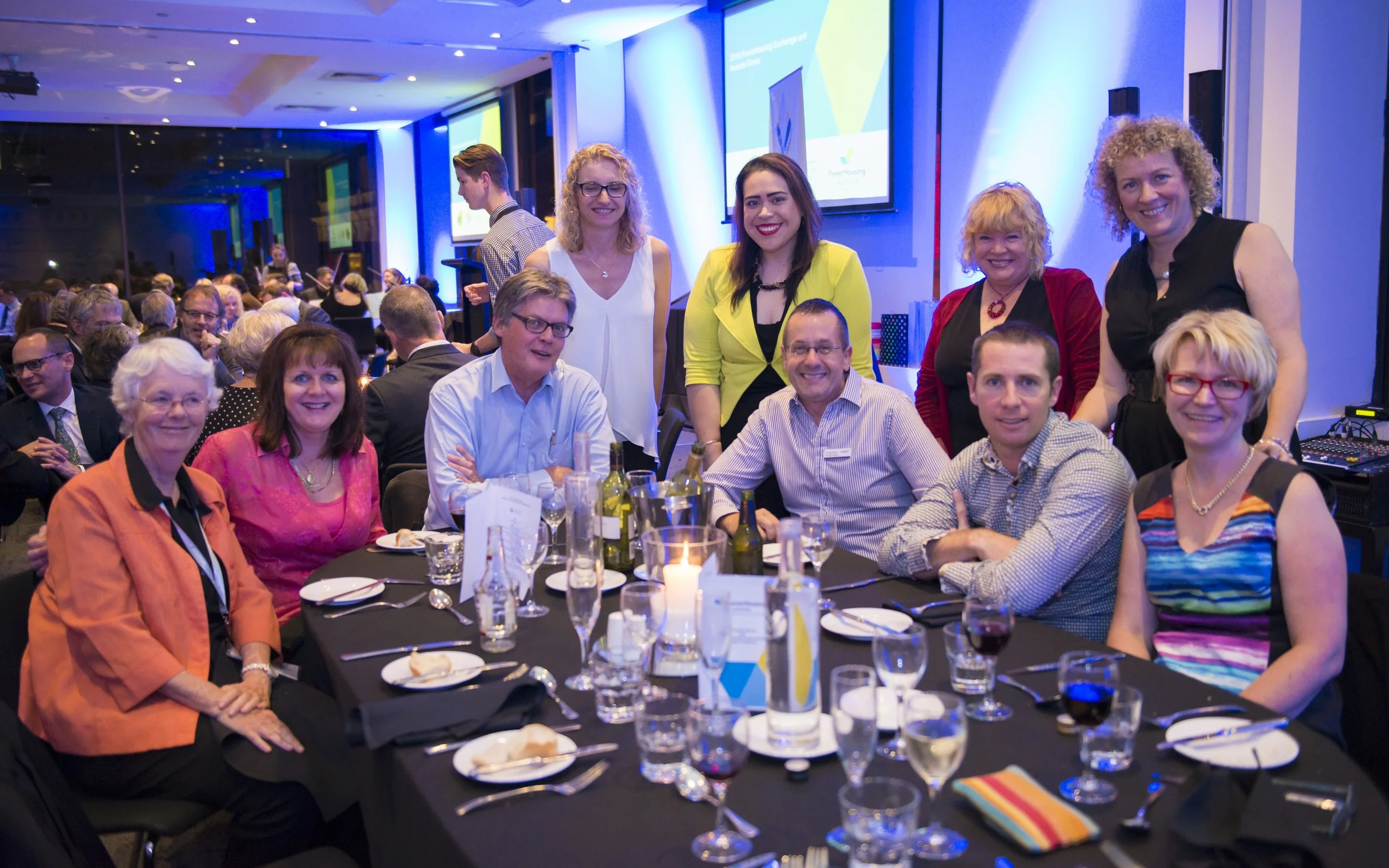 Tony with the Junction Australia housing team senior managers, CEO, Acting CFO and director at the PowerHousing Exchange