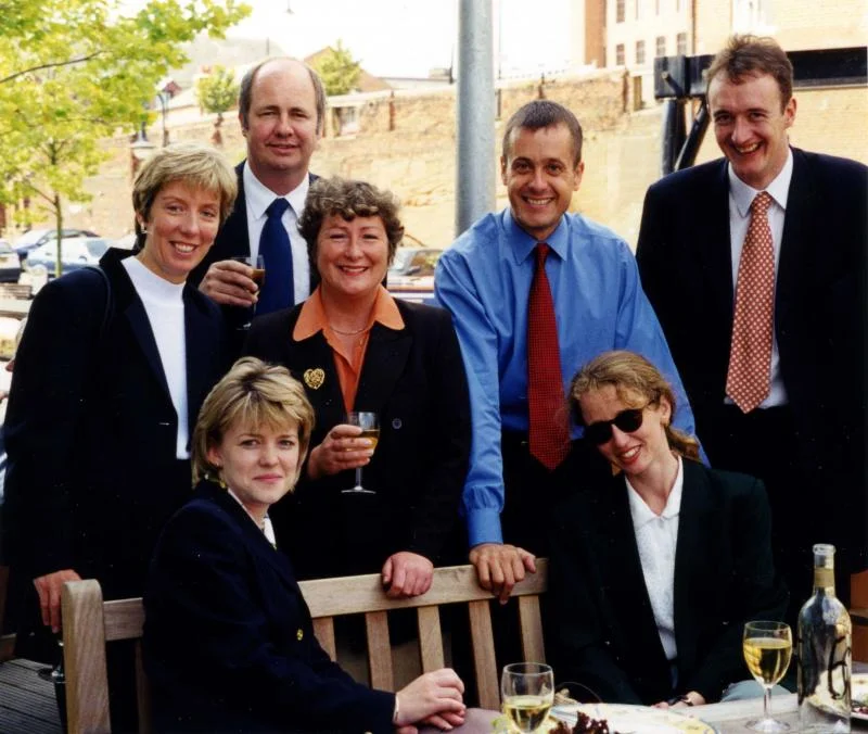 Leaving party from Rothschilds Manchester, 1998