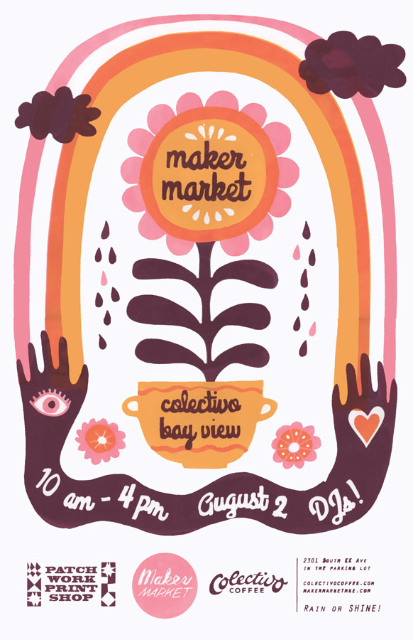 Maker Market Poster // August