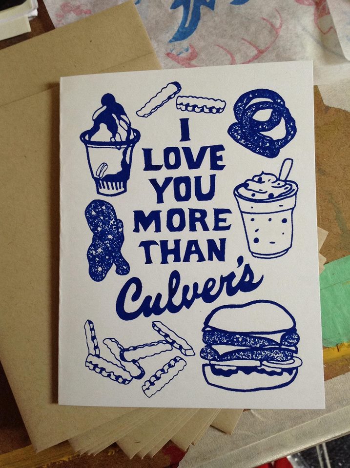 I Love You More Than Culver's Card