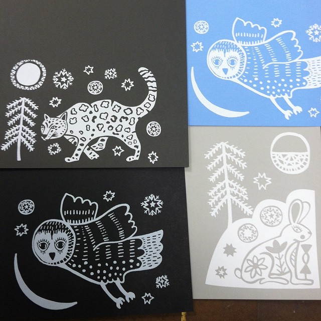 Snowy Creatures Cards