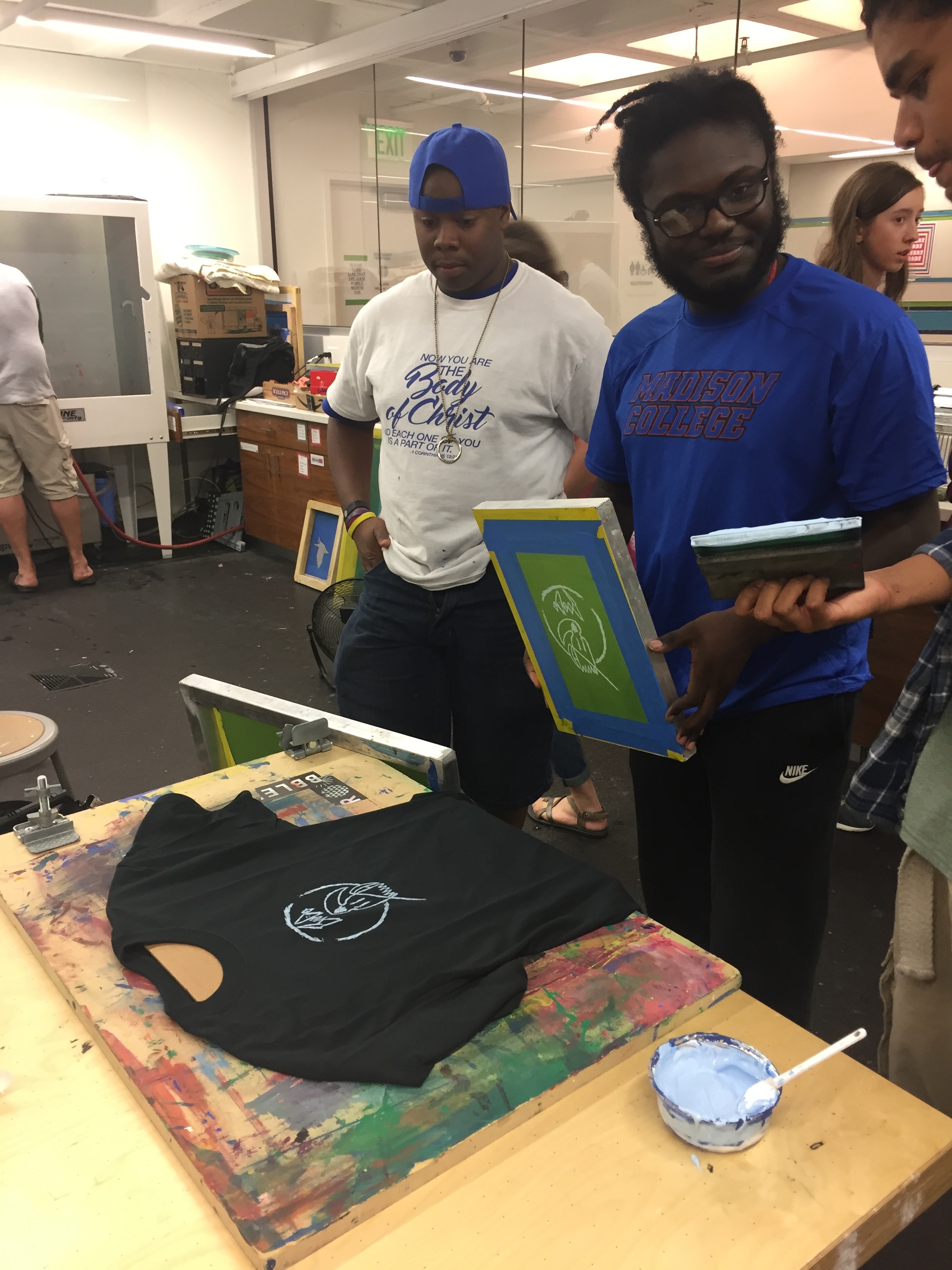 Screen Printing Workshop at The Bubbler