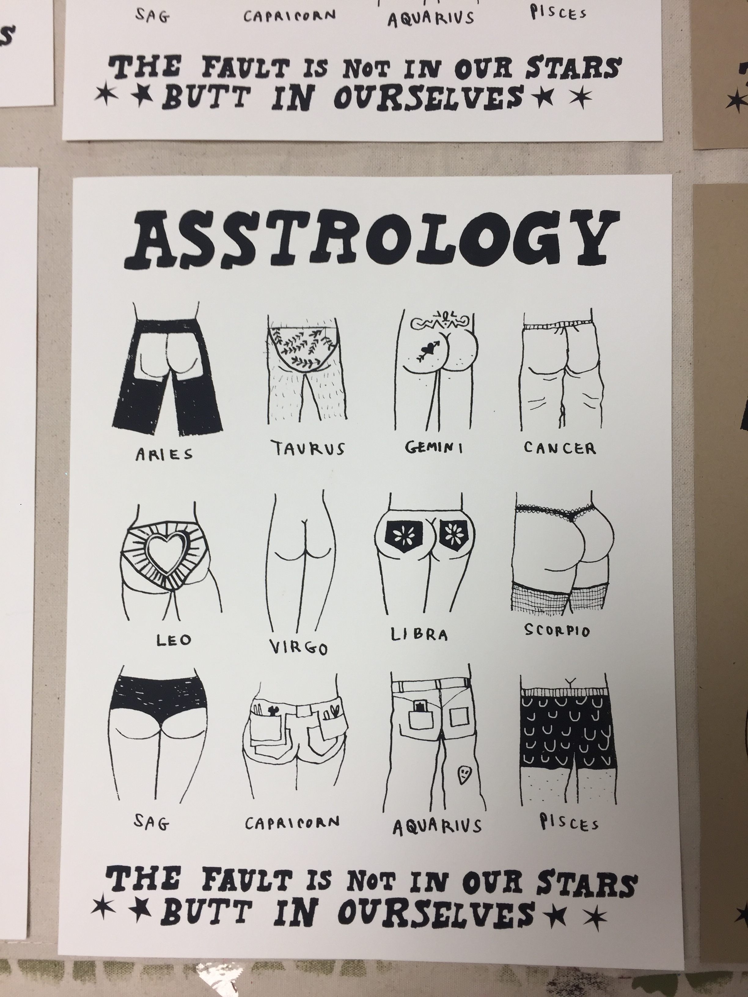 Asstrology (collaboration with Rachel Duggan)