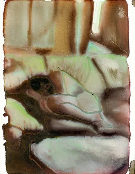 Crying on the couch