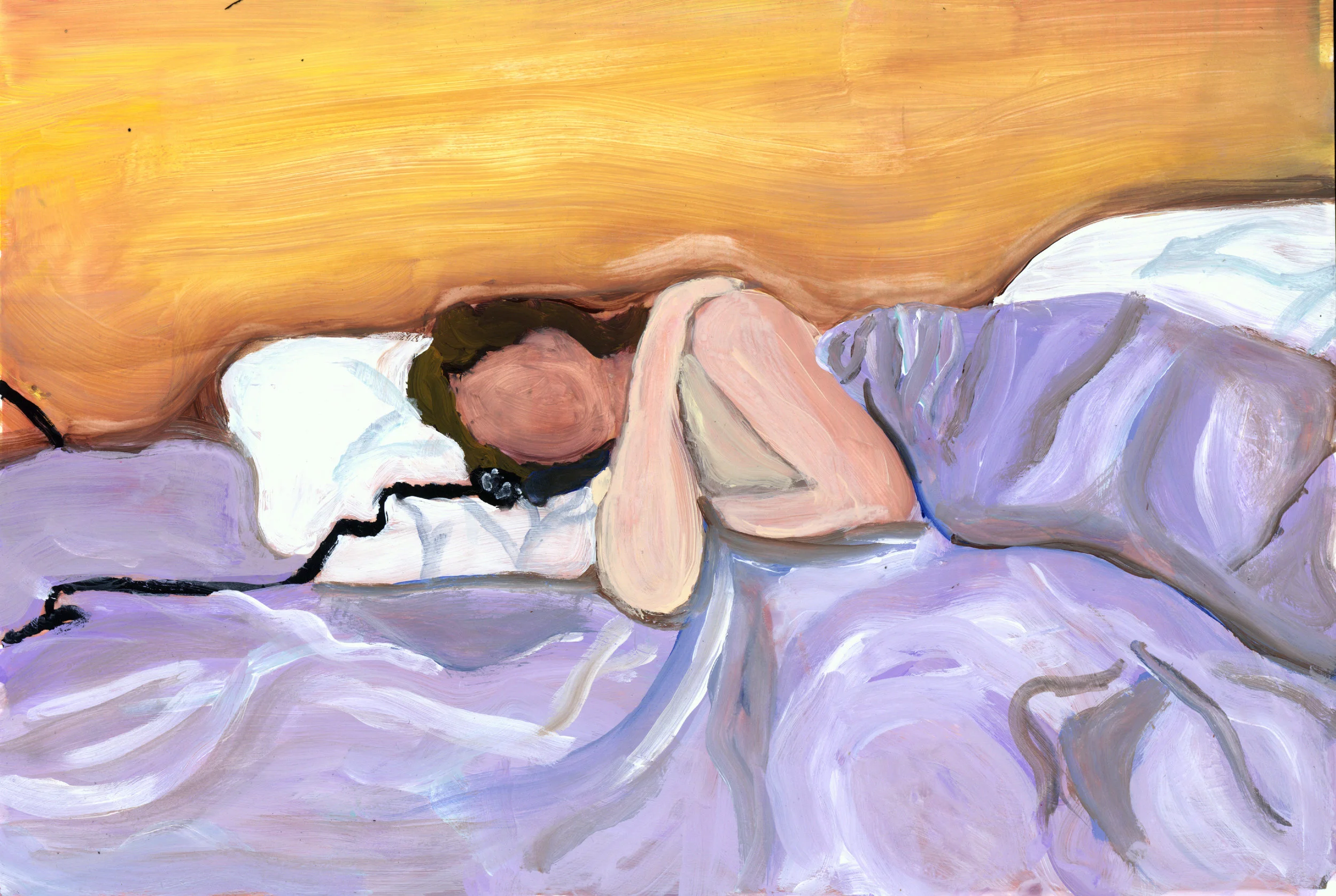 taking calls in bed