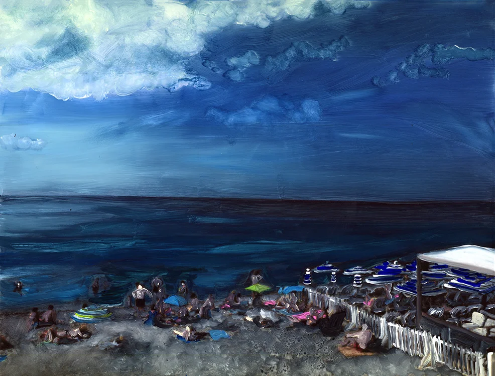 the beach in Nice