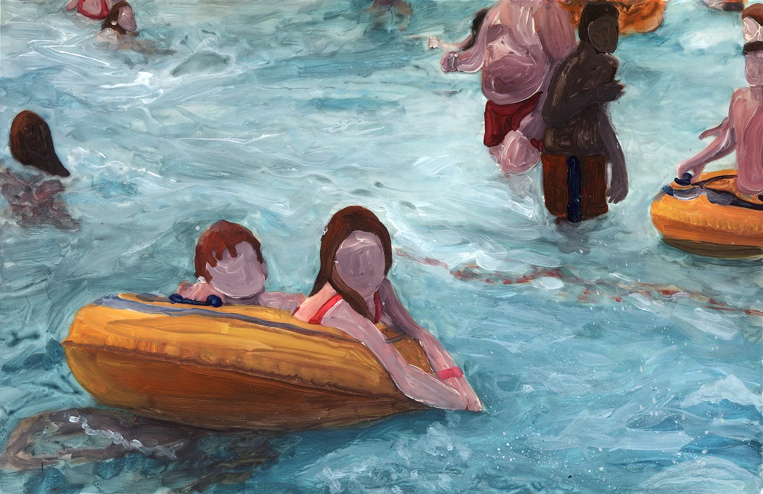 Waterpark wave pool