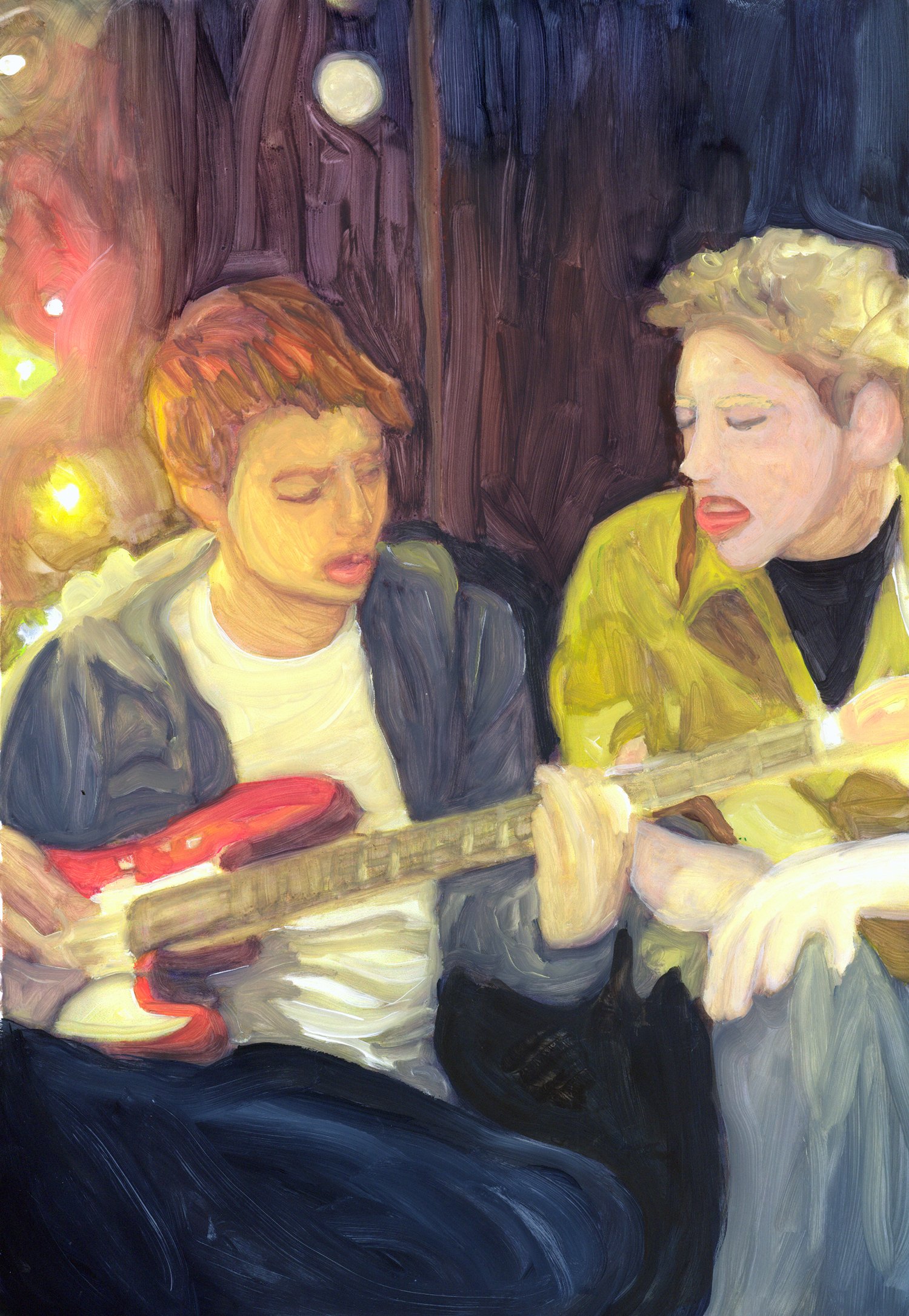 boys and guitar