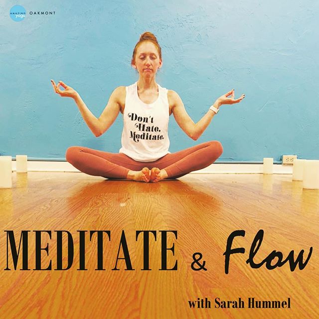 *SAVE THE DATE* Meditate &amp; Flow with Sarah Hummel on April 4th.  7-8:30pm, $20 donation. Proceeds go towards survivors of traumatic brain injury. #ayo #oakmont #yogaforacause .
.
.
.
.
#yogaeverydamnday #yogafun #yogafit #yogainspiration #yogains