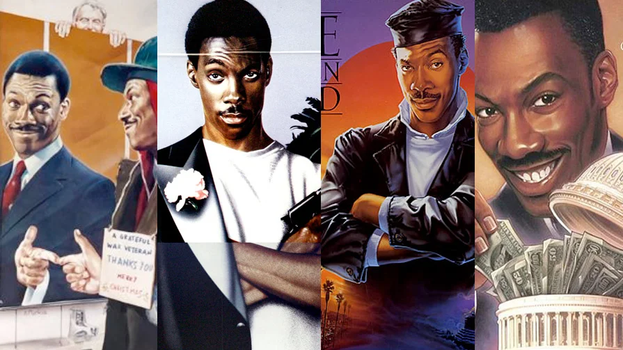 Eddie Murphy was literally THE fish out of water in Trading Places (1983), Beverly Hills Cop (1984), The Golden Child (1986) and The Distinguished Gentleman (1992).