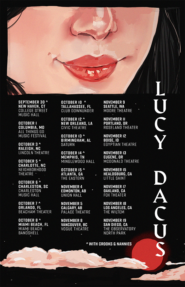 Lucy Dacus fall 2022 tour poster