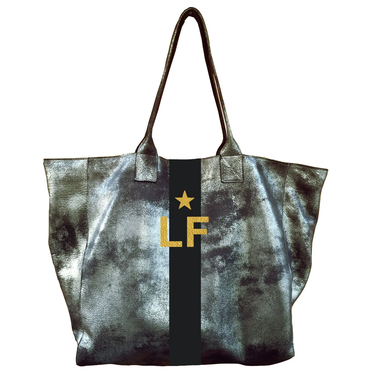 Noha Tote in Soft Gold Distressed Leather - customized