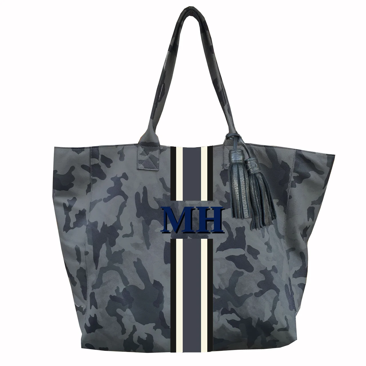Mini Noha in Gray Camouflage Leather Customized