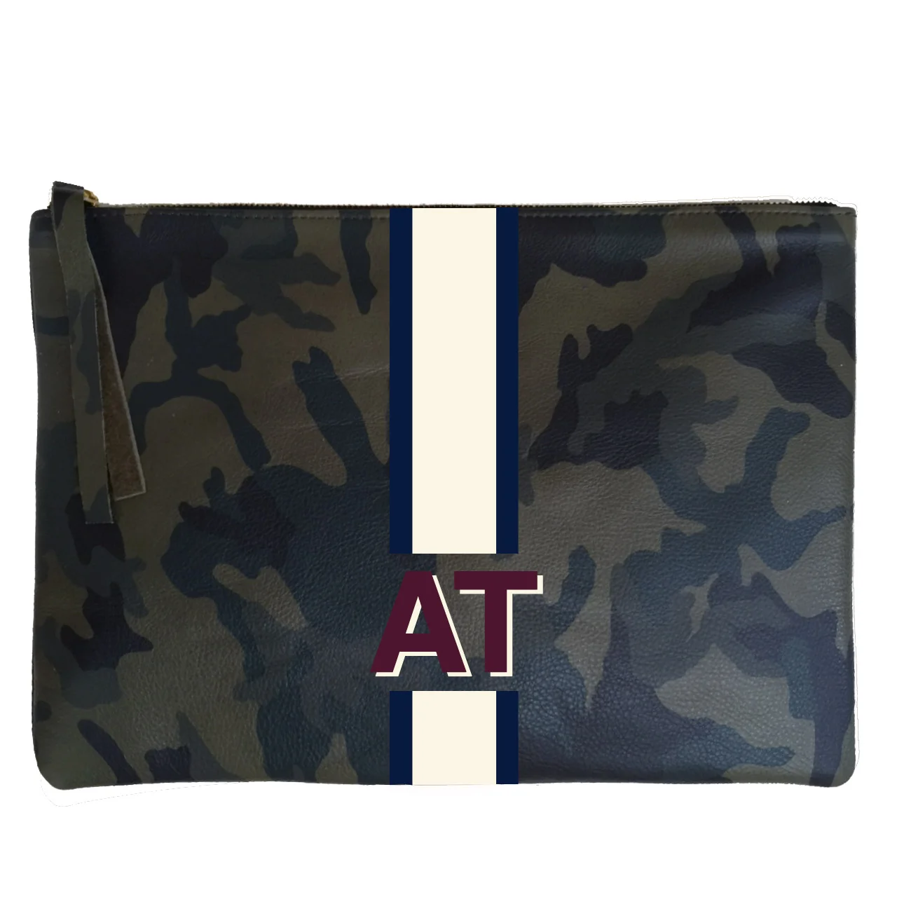 Camouflage Leather Clutch - Customized