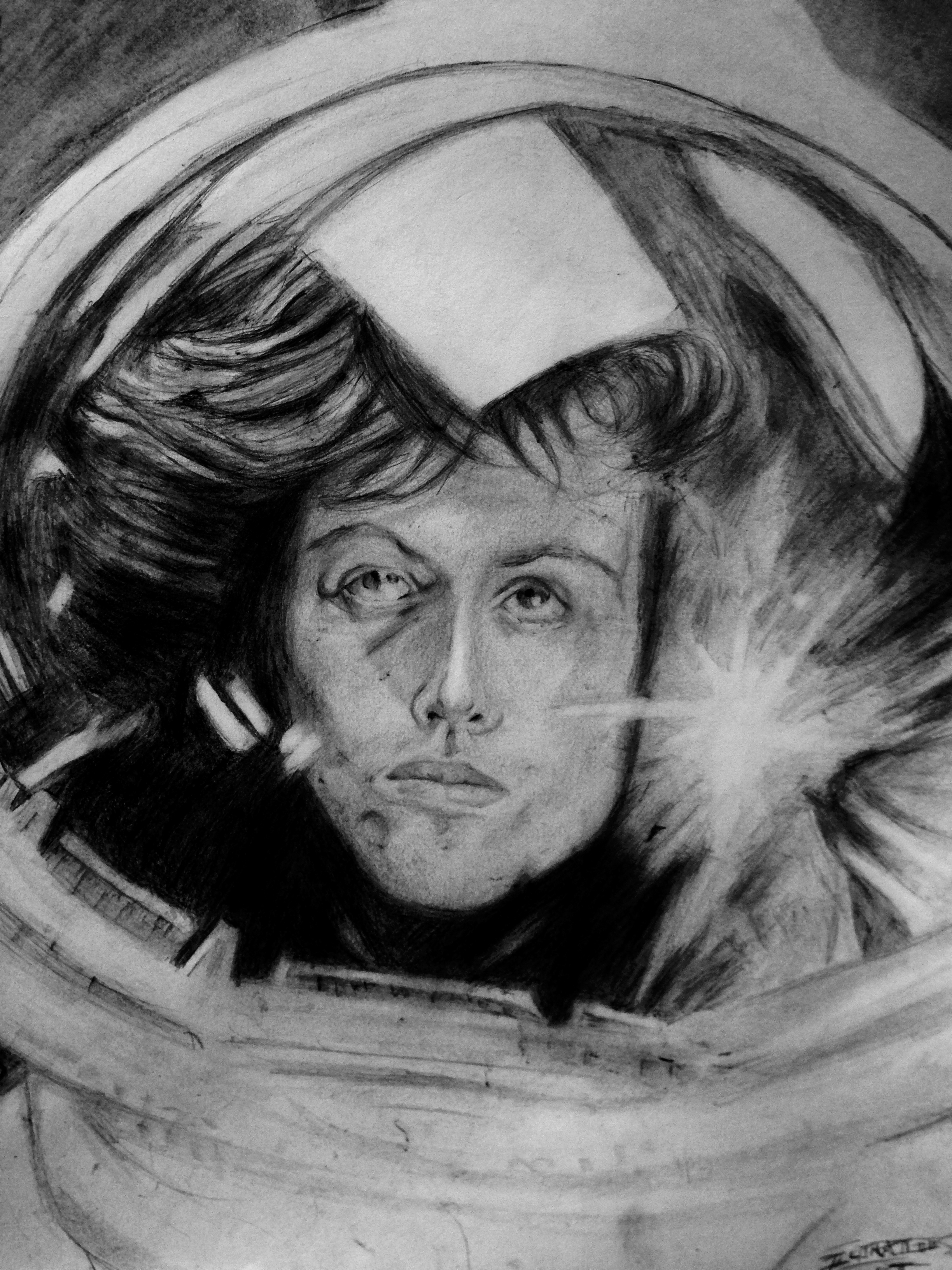 Ellen ripley in spacesuit from Alien