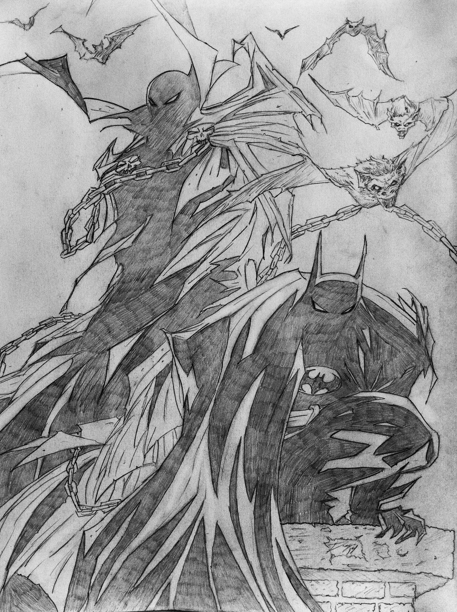 Spawn and Batman