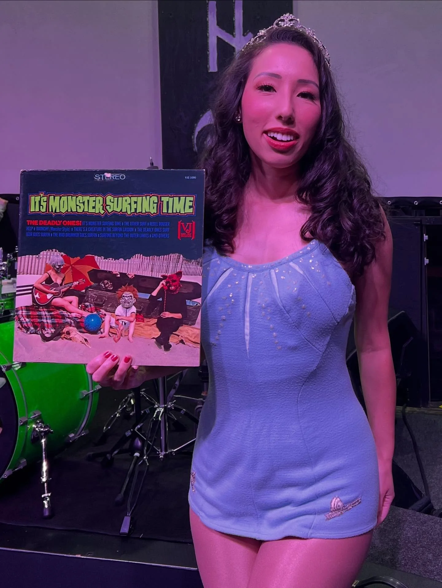 yes i wore a 1957 miss usa swimsuit to dj monster music 👹

thanks @tallyhotheatre @messer_chups &amp; @atomicmosquitos for having me!