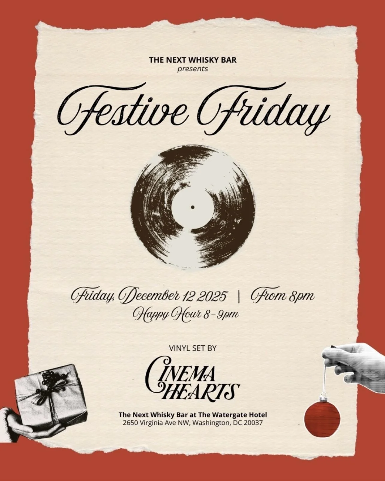 tonight, 8pm-midnight ✶ spinning vinyl at the historic @watergatehotel in the @nextwhiskybar. 1960s surf, garage, and girl groups from around the world. the crate is heavy!

no cover, 21+