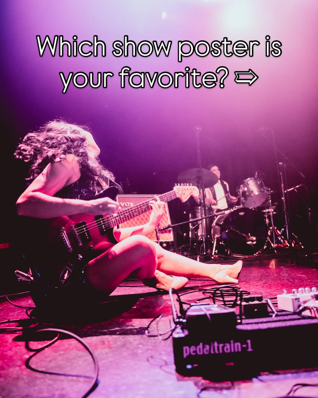 rock n roll, power pop band Cinema Hearts come to 𝓎𝑜𝓊 this fall. led by a former Miss America winner on electric guitar, Cinema Hearts put on a firecracker of a show. get a ticket!

9/24 Pittsburgh @mr_roboto_project 
9/25 Youngstown @wickyards 
9