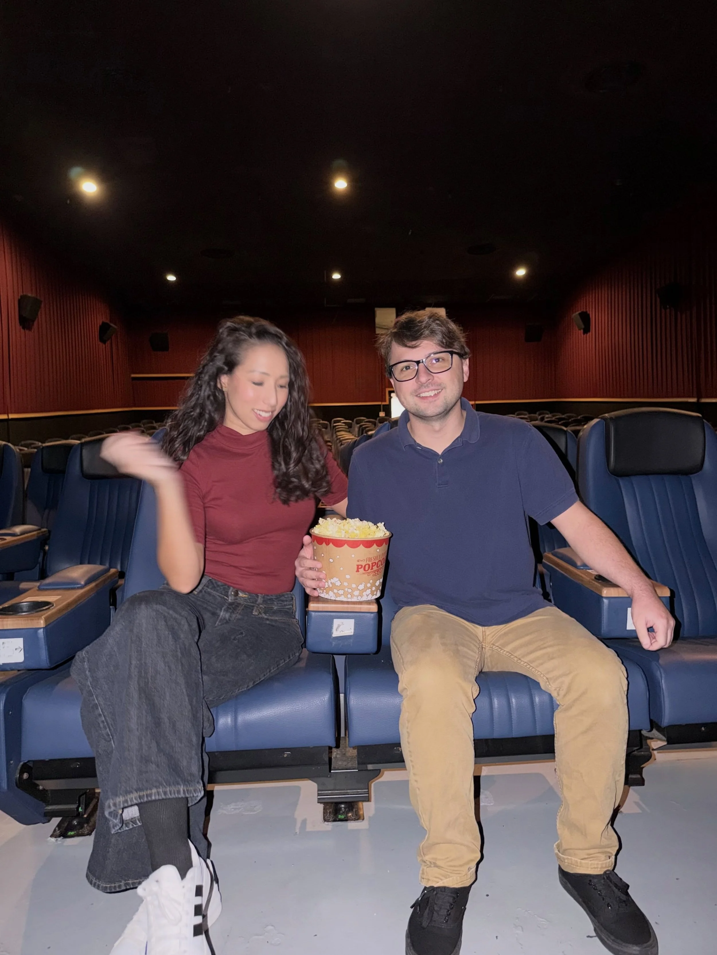 cinema hearts returned to cinema arts 🍿 in college, I worked at the independent movie theater in my hometown and later named my rock band after it. now this year, @rightonrecords &amp; I were the hosts of Film Club at @cinema.artsffx, showing new, u