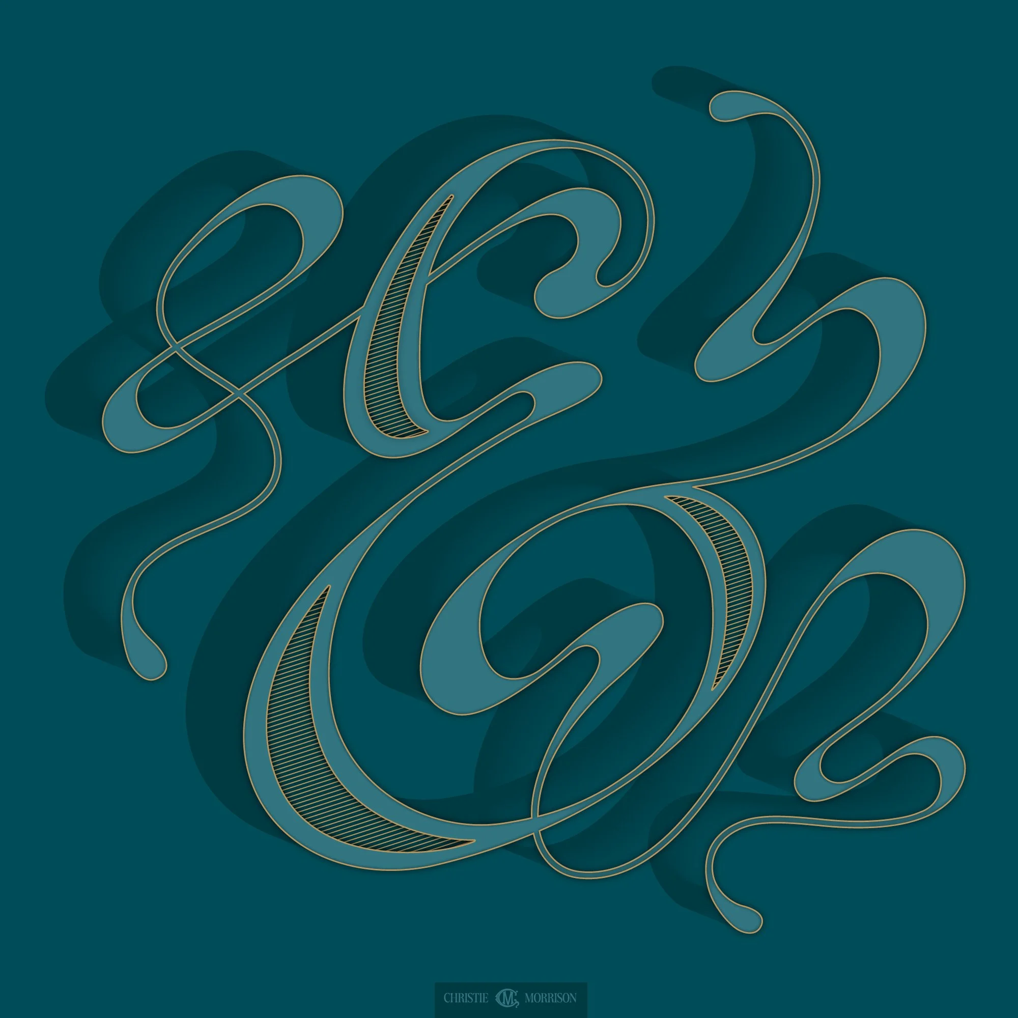 Big Ampersand - custom ampersand for design challenge