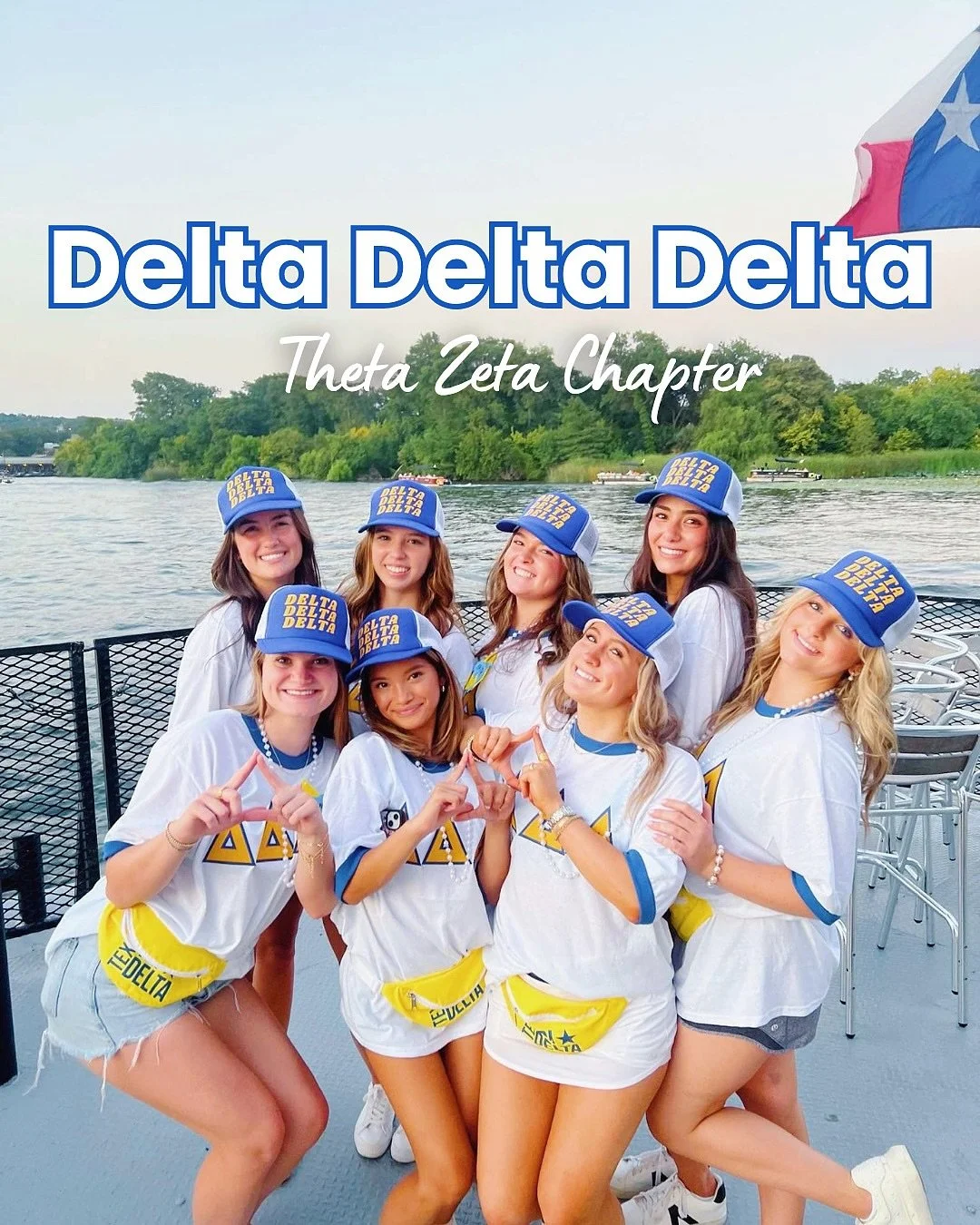 Introducing Delta Delta Delta, Theta Zeta Chapter!!🐬 #gogreek #texaspanhellenic