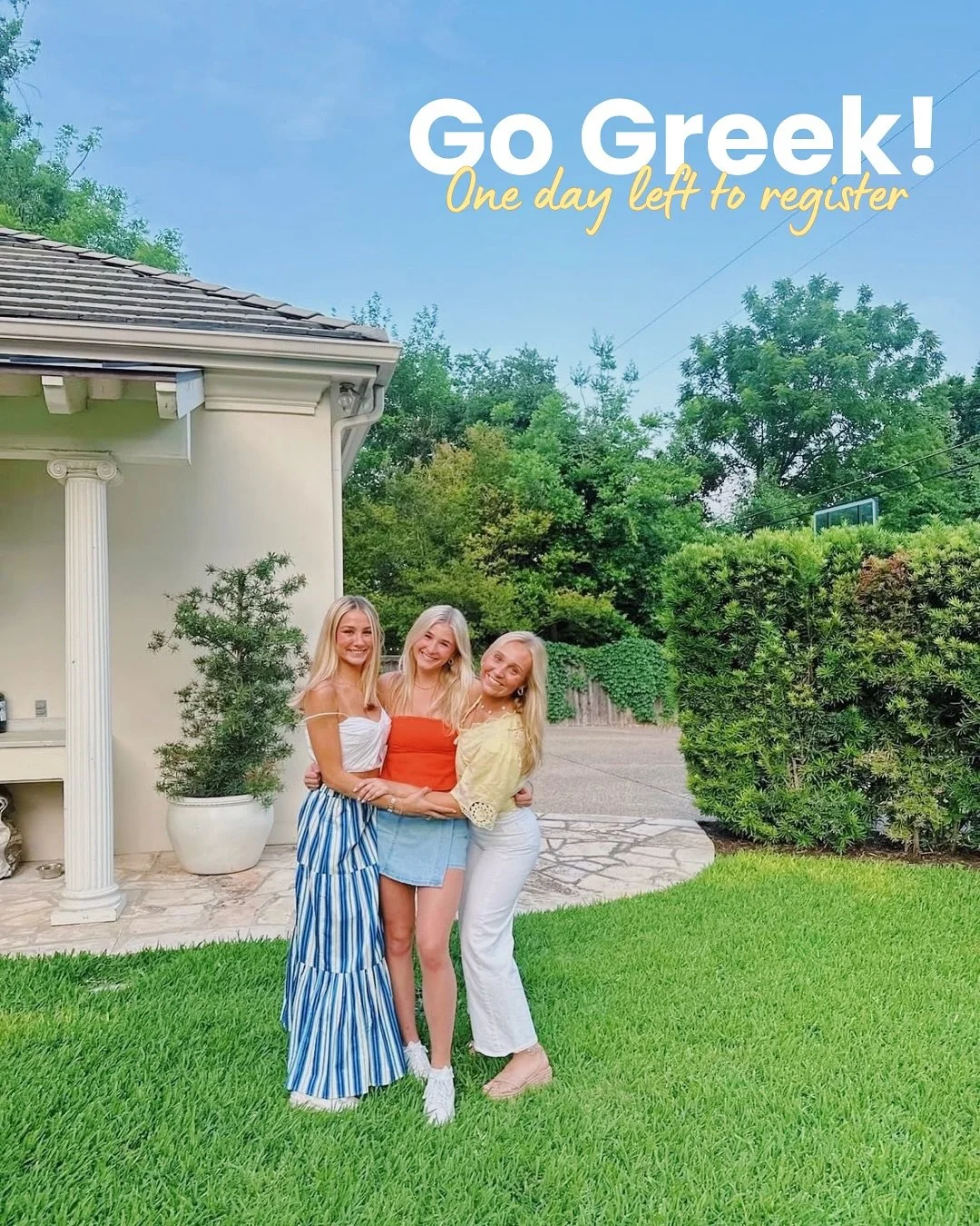 Sisterhood starts here! Last chance to register is TOMORROW, head to texaspanhellenic.com now!🫶
#gogreek #texaspanhellenic