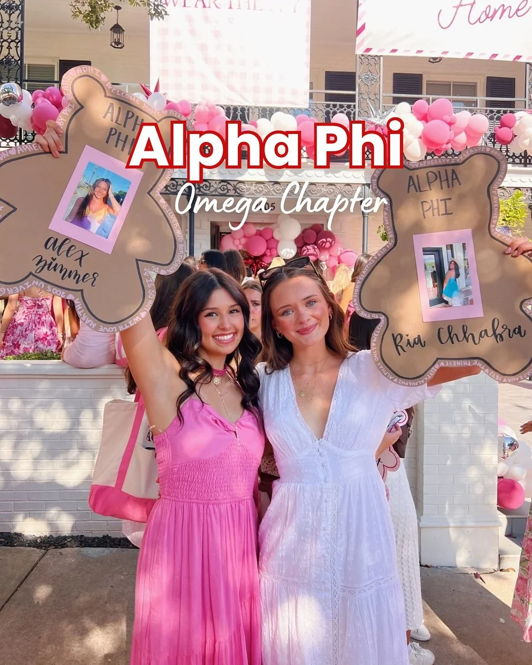 Introducing Alpha Phi, Omega Chapter!!🧸 #gogreek #texaspanhellenic