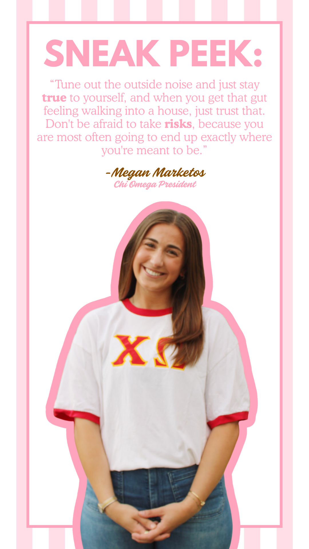 Presidential Spotlight #6: Megan Marketos — Chi Omega 🦉