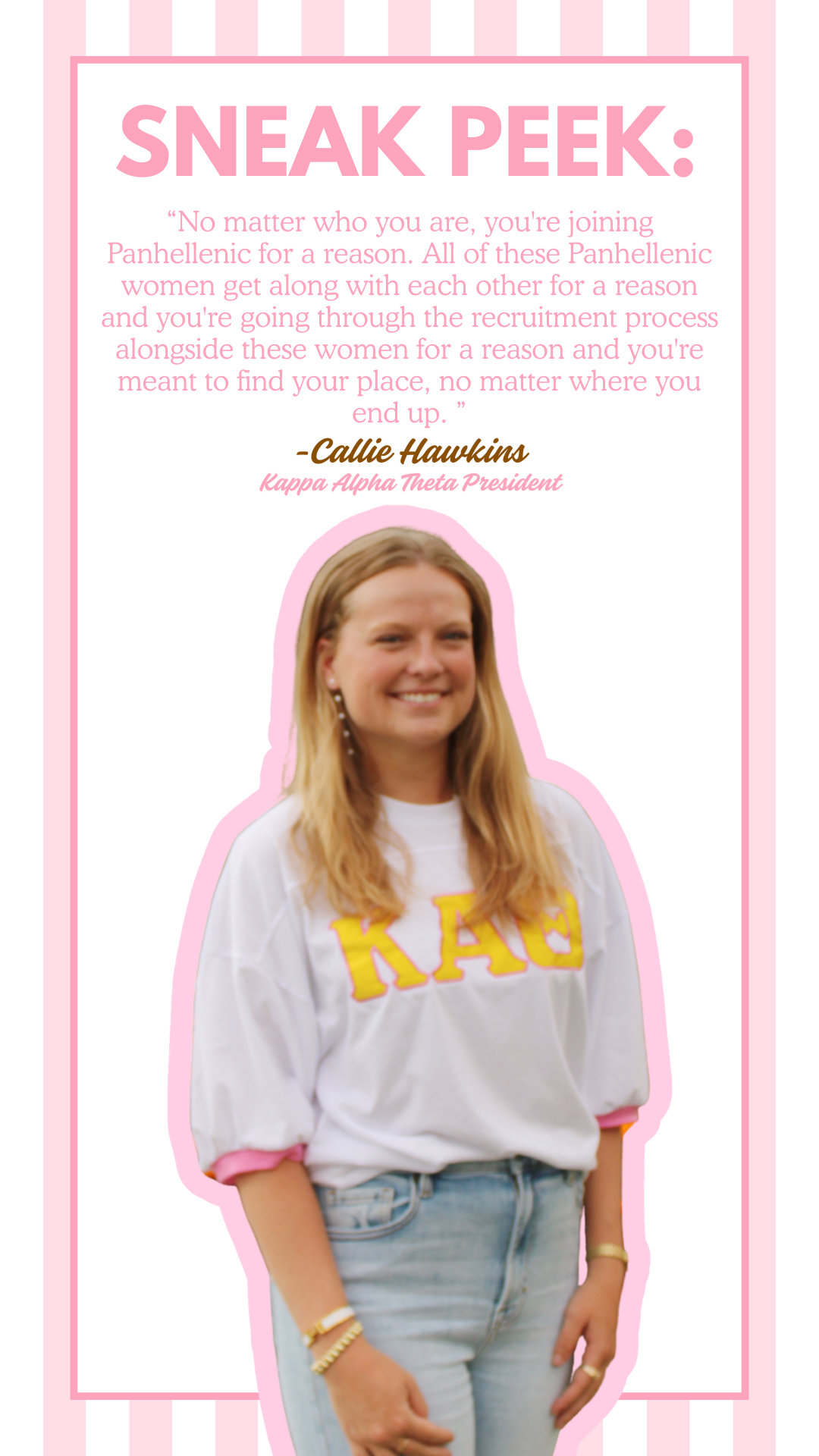 Presidential Spotlight #9: Callie Hawkins — Kappa Alpha Theta 🪁