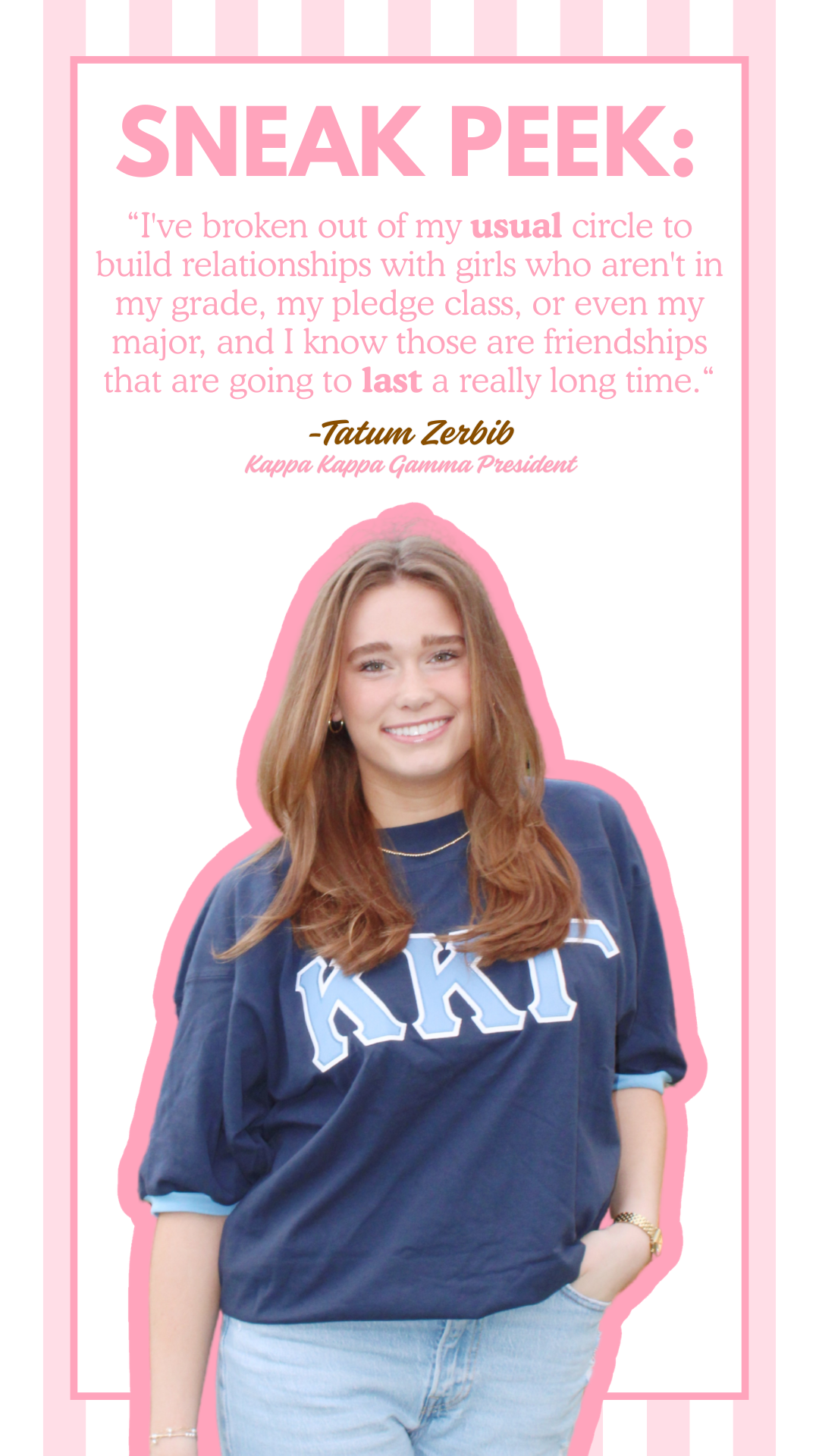 Presidential Spotlight #11: Tatum Zerbib — Kappa Kappa Gamma ⚜️