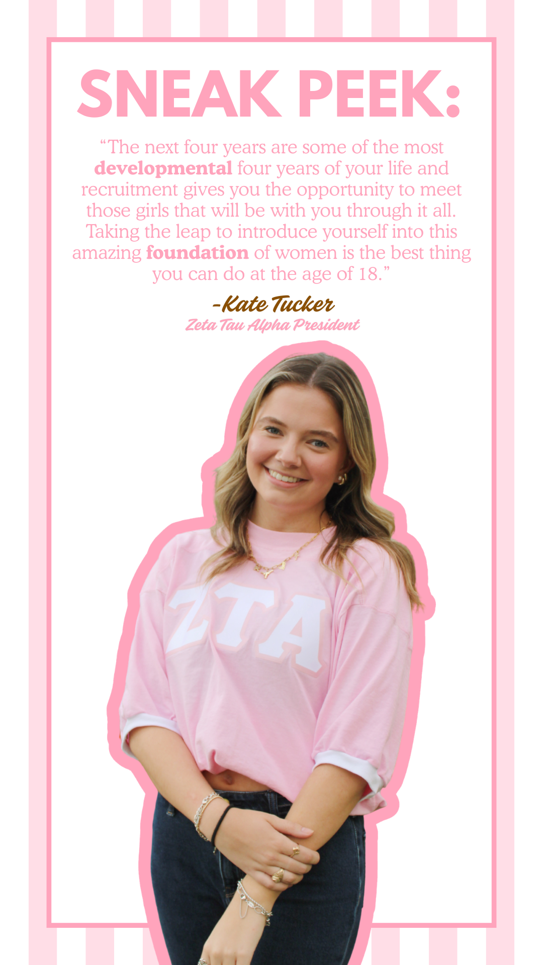 Presidential Spotlight #13: Kate Tucker — Zeta Tau Alpha 👑