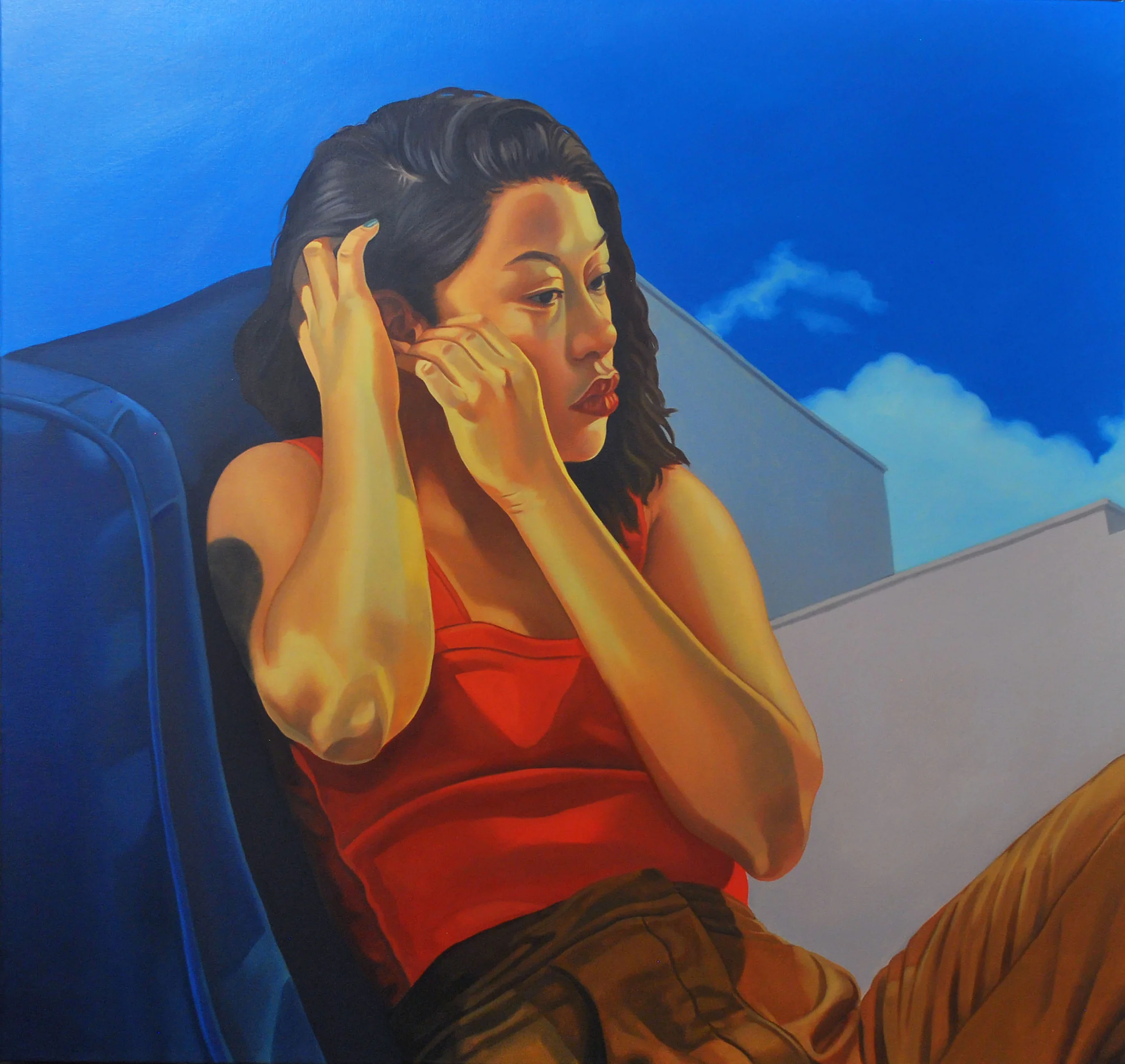 Prelude to violence 40” x 40” Oil on canvas