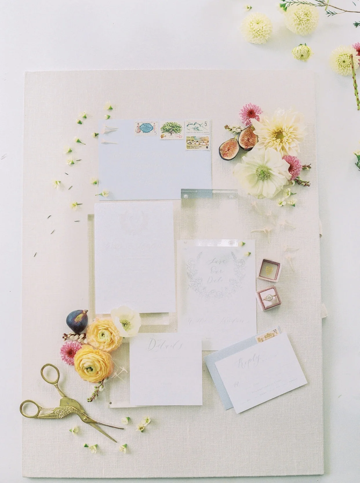 Spring Inspired Wedding Calligraphy Stationary by Anna Claire Calligraphy.jpg