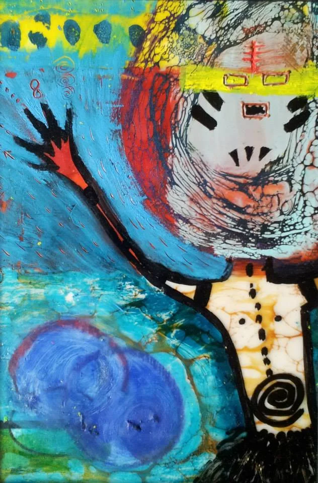Handfield encaustic earth friends 3.jpg