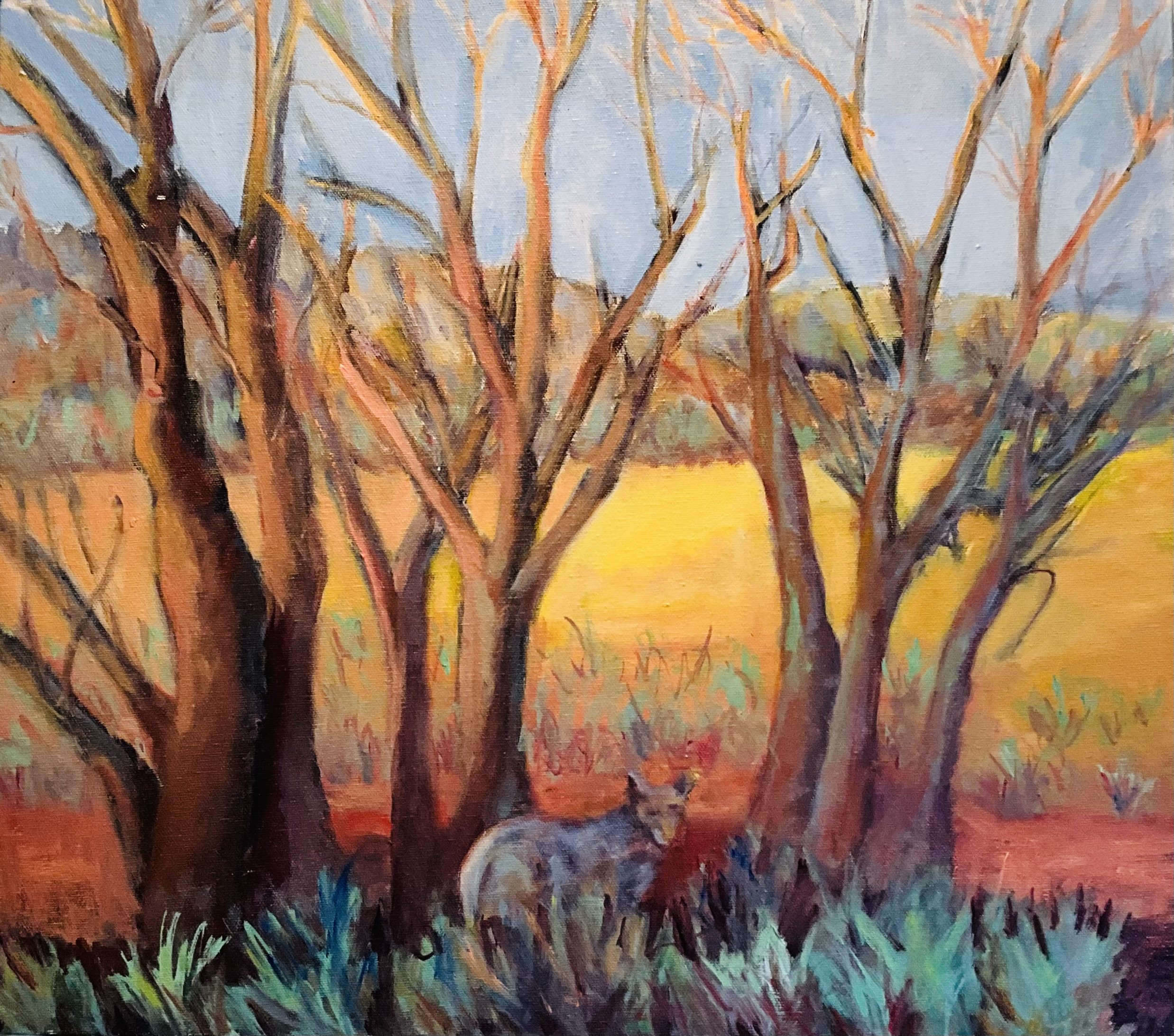 Winter Cottonwoods 18x20