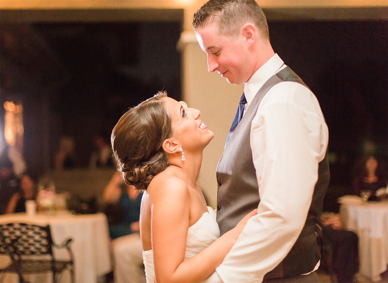 bride and groom's first dance