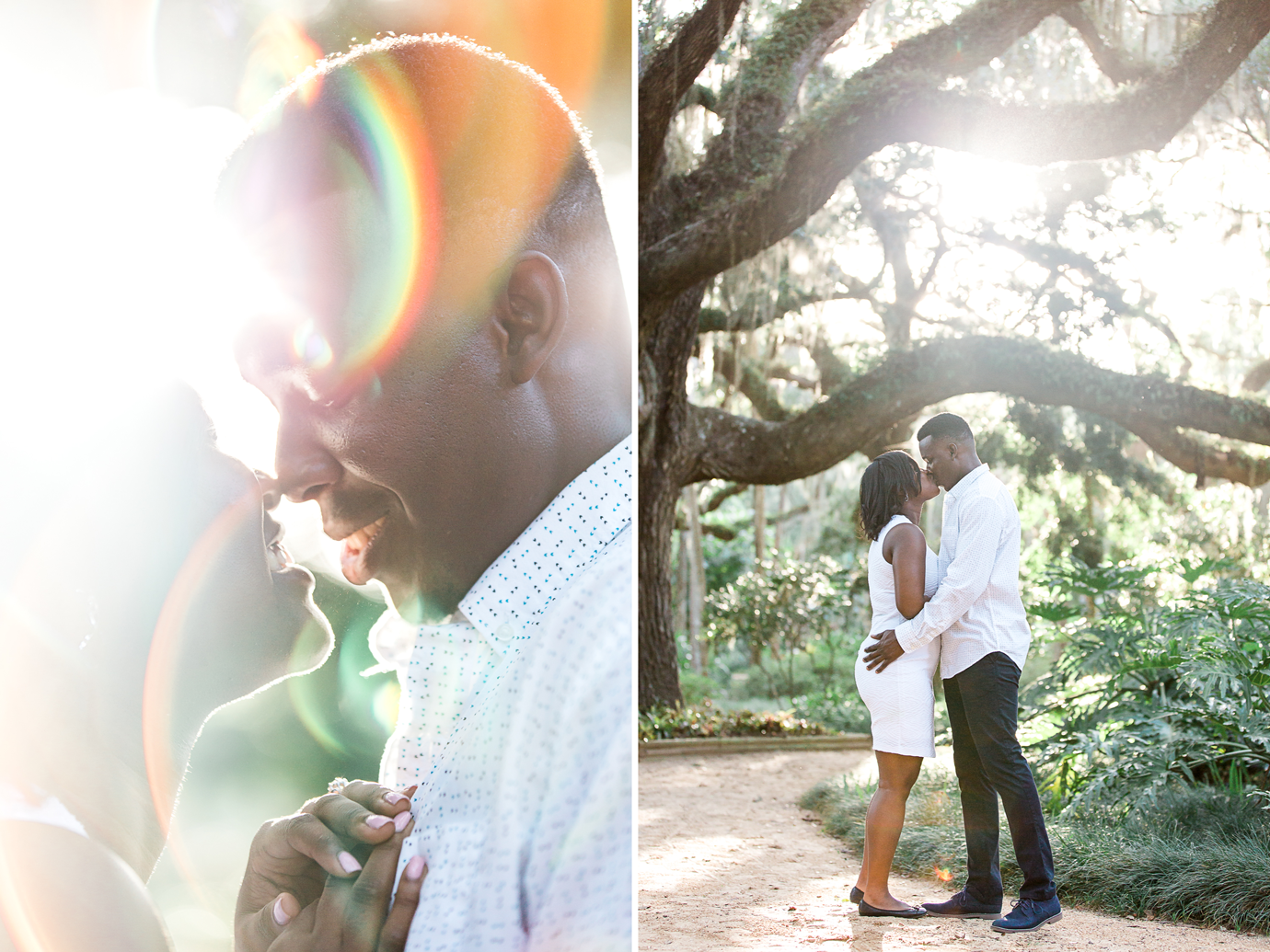 st.augustine engagement and wedding photographer. photoshoot in washington oaks gardens