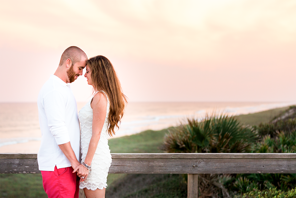 Engagement photos at Ponte Vedra beach