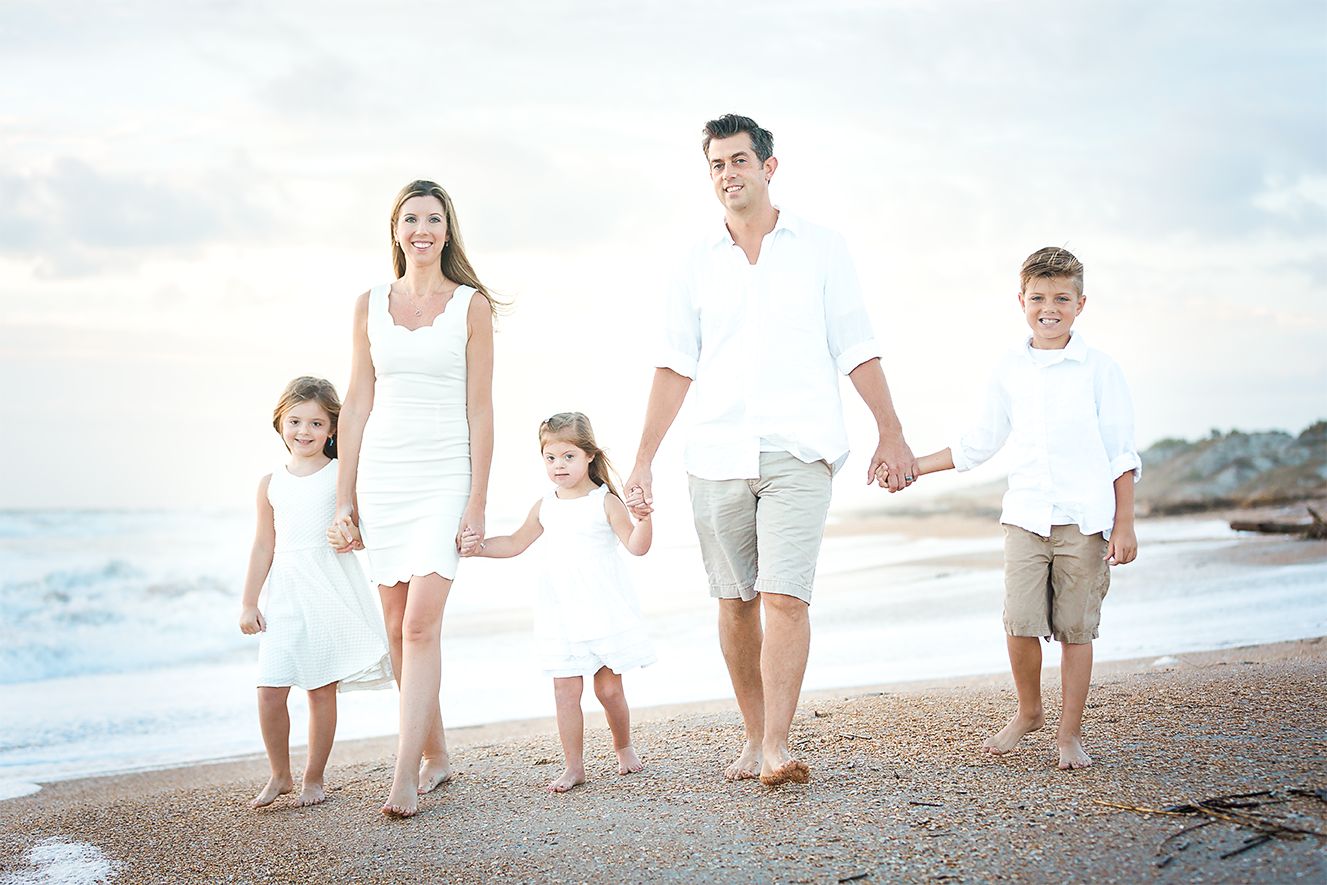 sunrise family beach photoshoot