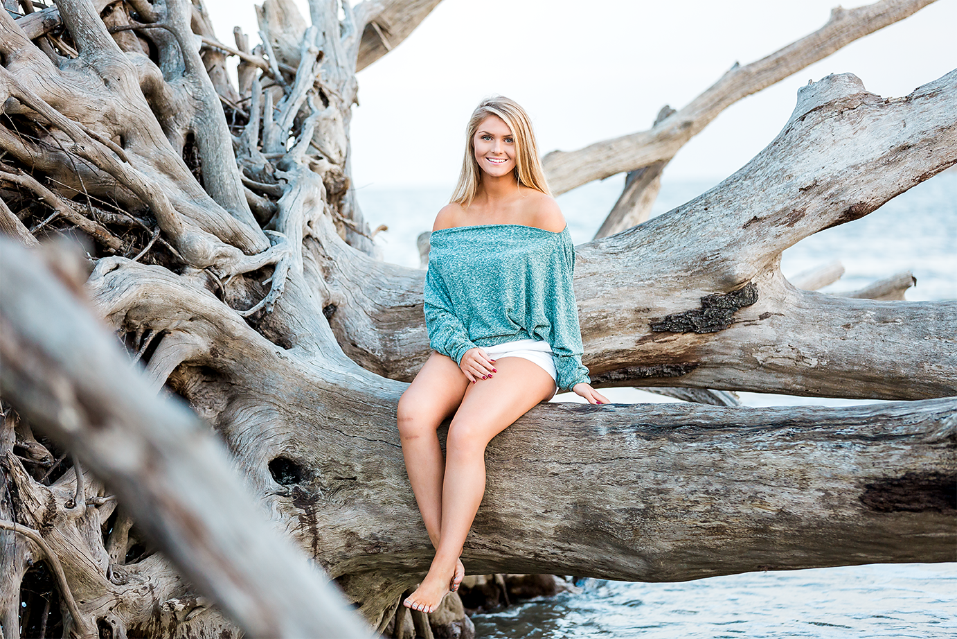 Driftwood beach photoshoot