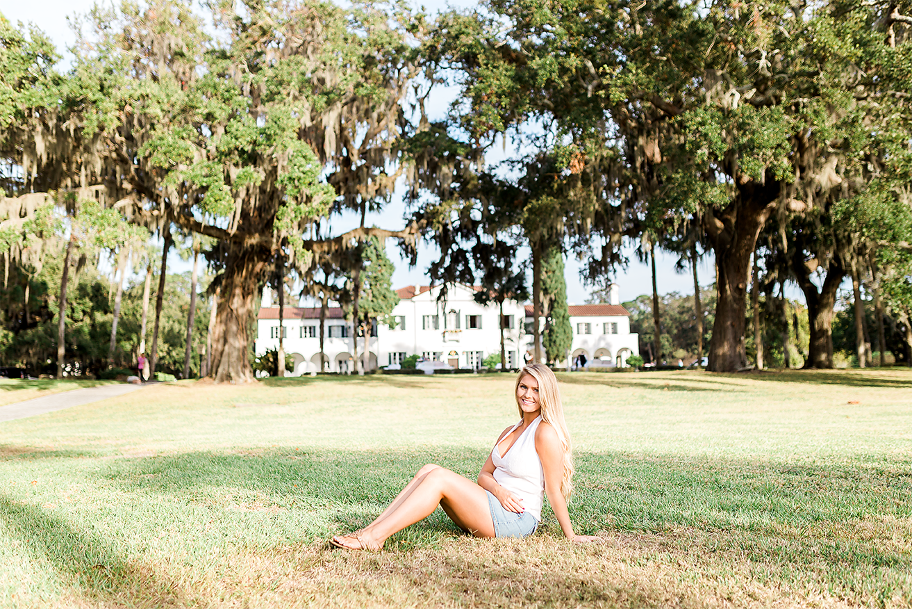 senior photoshoot in jekyll island club resort