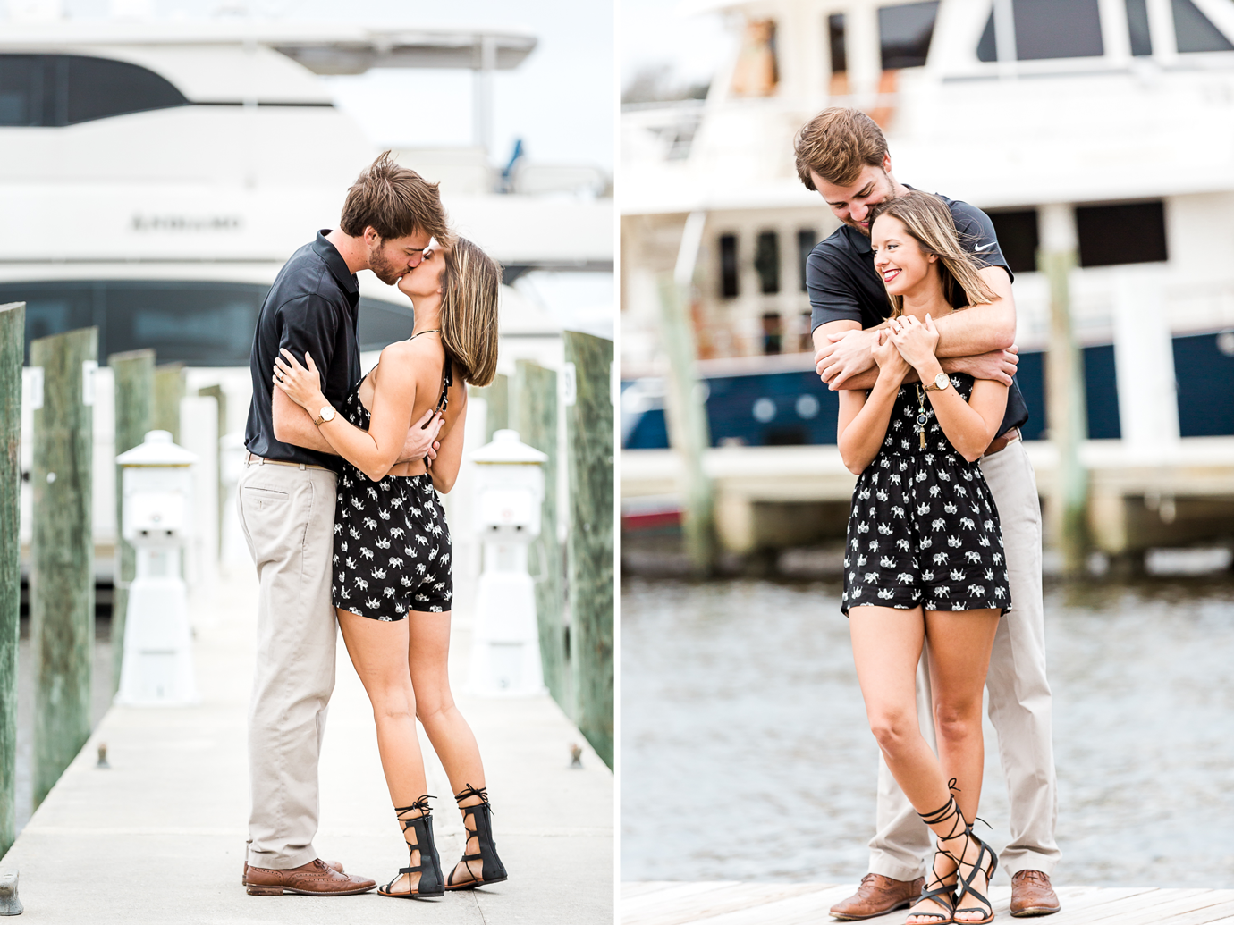 engagement photos with sailing boat