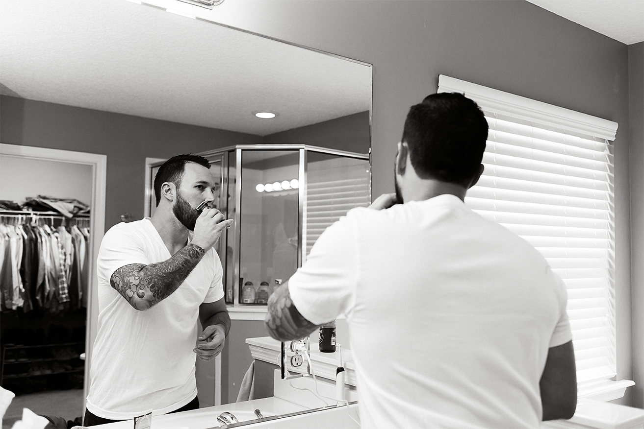 groom getting ready