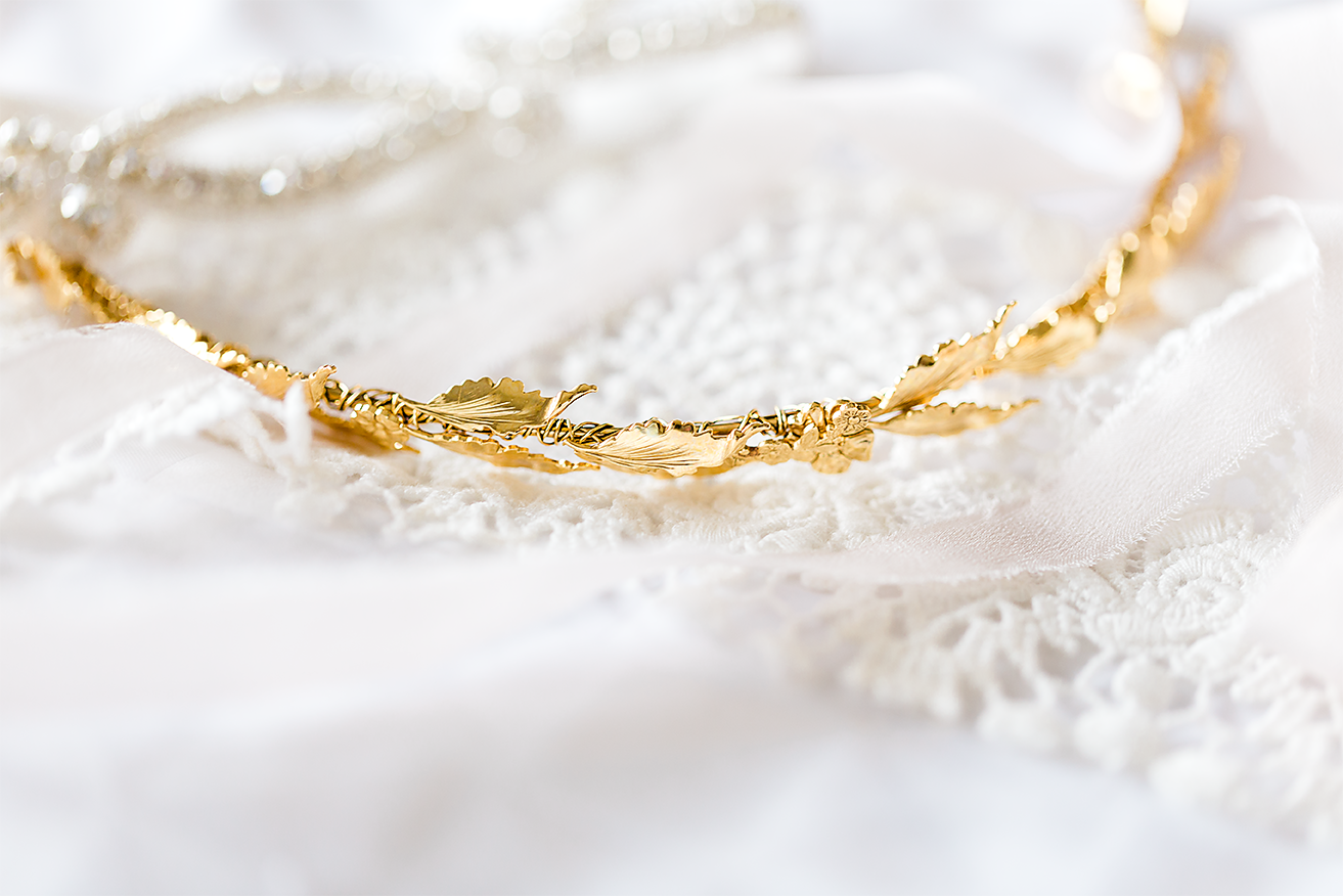 boho style wedding crown