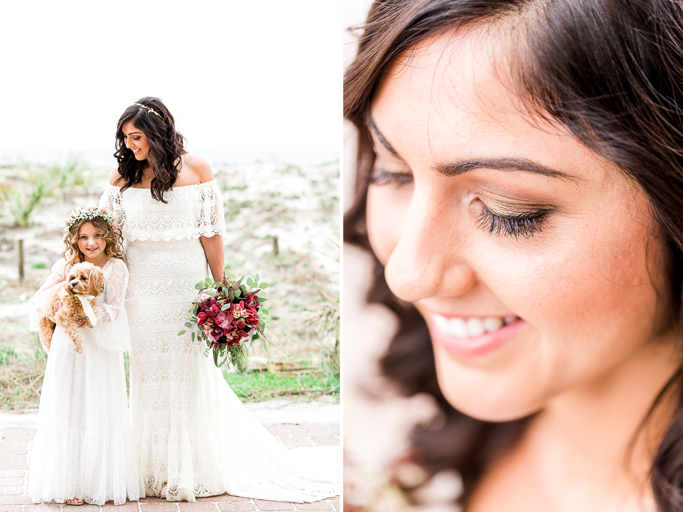 jacksonville beach winter wedding