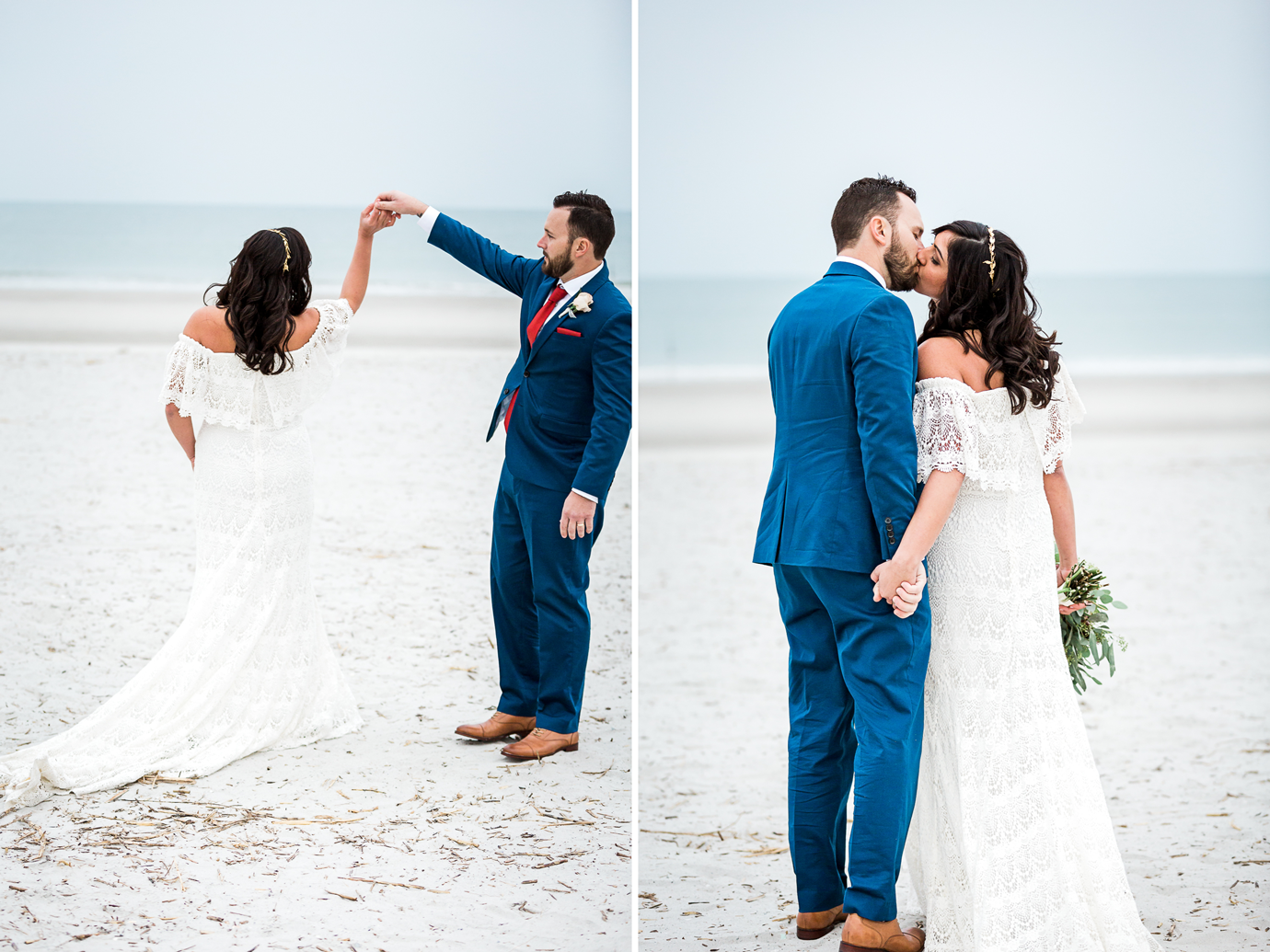sweet bride and groom picture ideas at the beach
